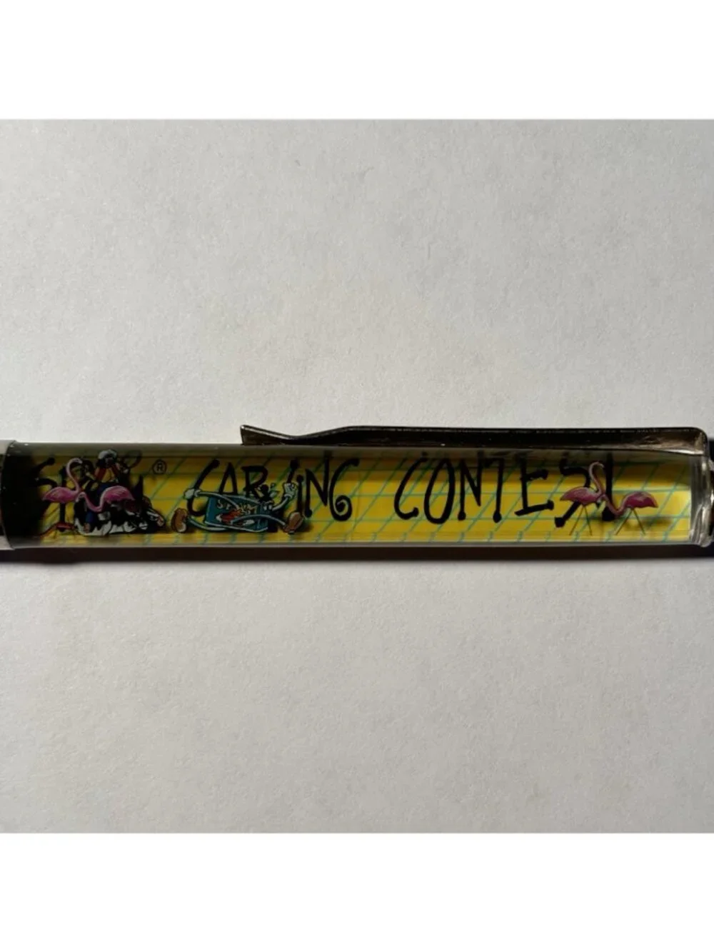 Ruby Montana's Spam Carving Contest Floaty Pen Seattle Kitsch Souvenir Shop Vtg